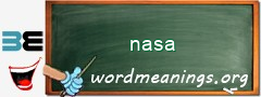 WordMeaning blackboard for nasa